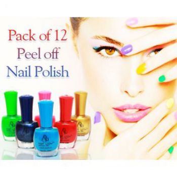 Pack Of 12 Peel Off Nail Paints For Her